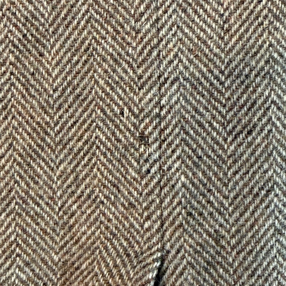 Vintage Pendleton High Grade Western Wear Wool Herringbone Blazer Brown READ - Picture 14 of 16